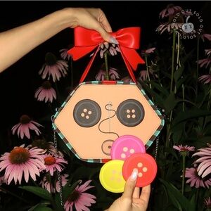 Cakeworthy Coraline Button Box Crossbody Bag NEW Rare HTF